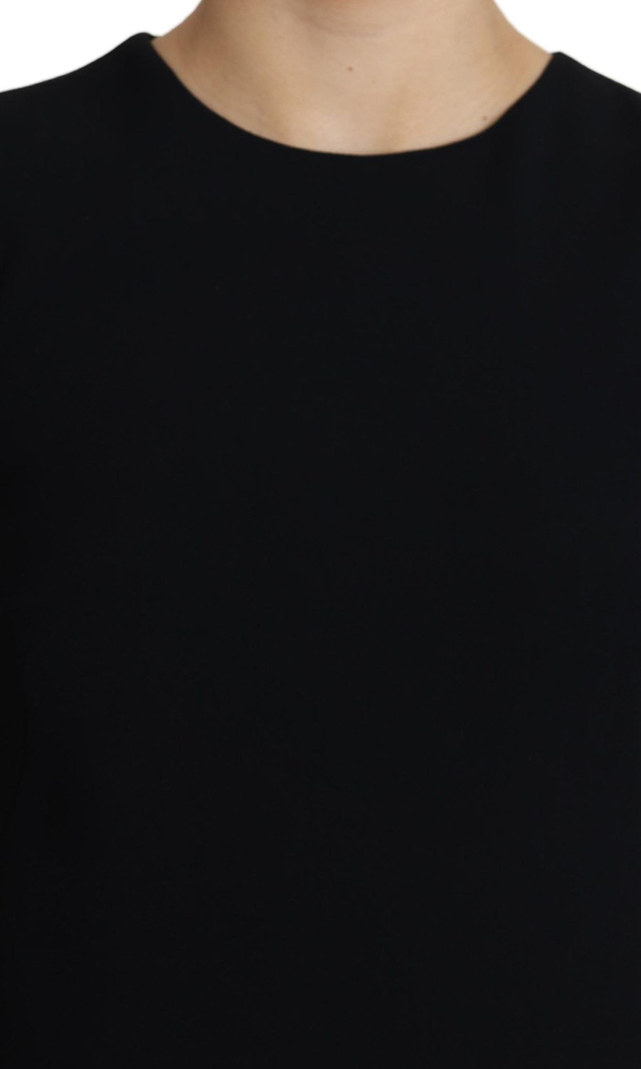 Dolce & Gabbana Black Viscose Stretch A-line Shift Mini Dress GENUINE AUTHENTIC BRAND LLC
