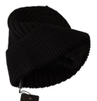 Dolce & Gabbana Black Wool Knit Women Winter Hat GENUINE AUTHENTIC BRAND LLC