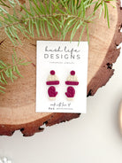 Clay Earrings | Beanie + Mittens Double Stud Pack Kush Life Designs