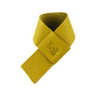 K0010RB | Salvagoccia per Bottiglia Made in Italy in Vera Pelle pieno fiore, grana dollaro - Colore Giallo. Dimensioni: cm 27 x 4 x 0,5.  Confezione: Gift Box rigido fondo/coperchio Kailimood.store