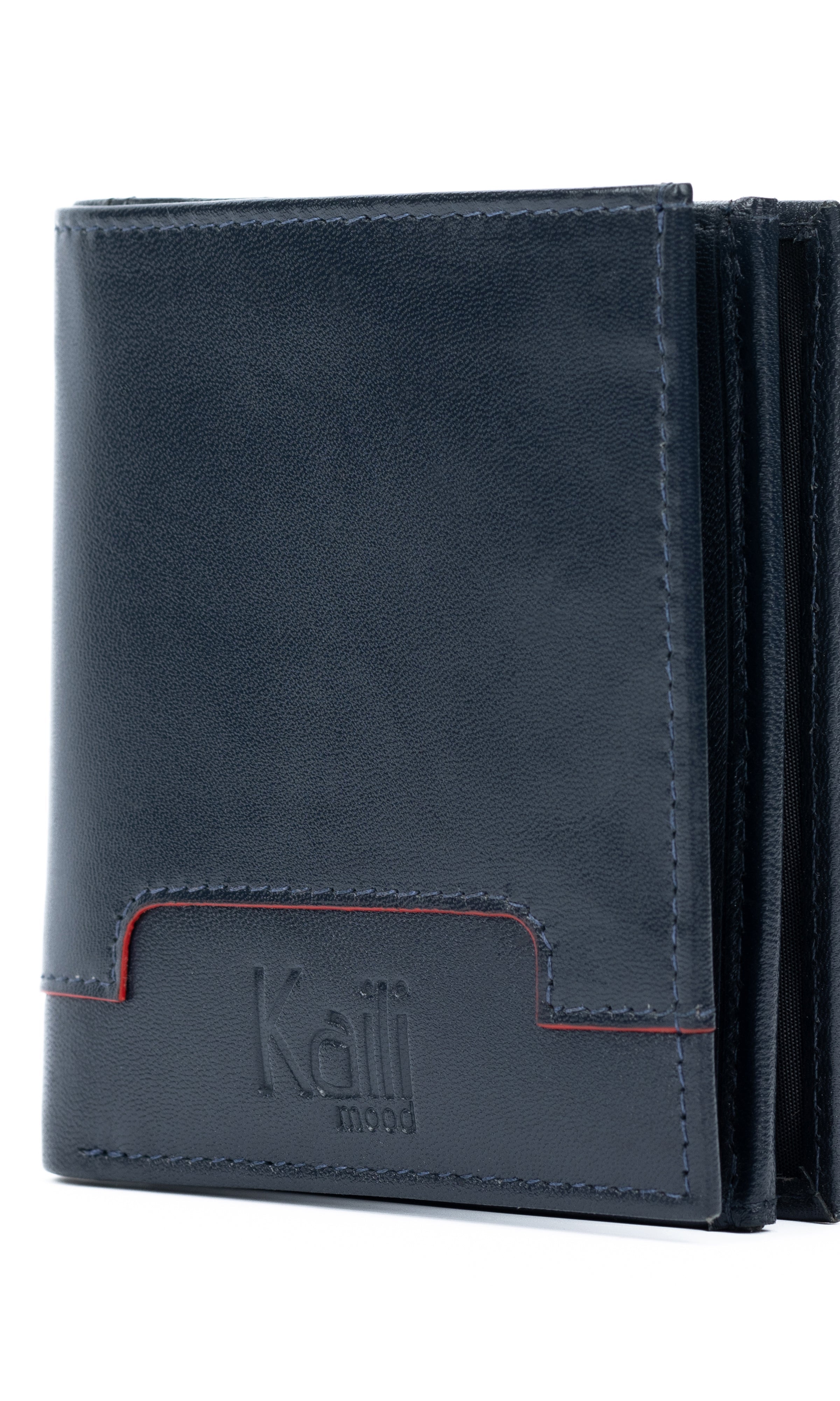 K11025DB | Portafogli Uomo in Vera Pelle Col. Blu Kailimood.store