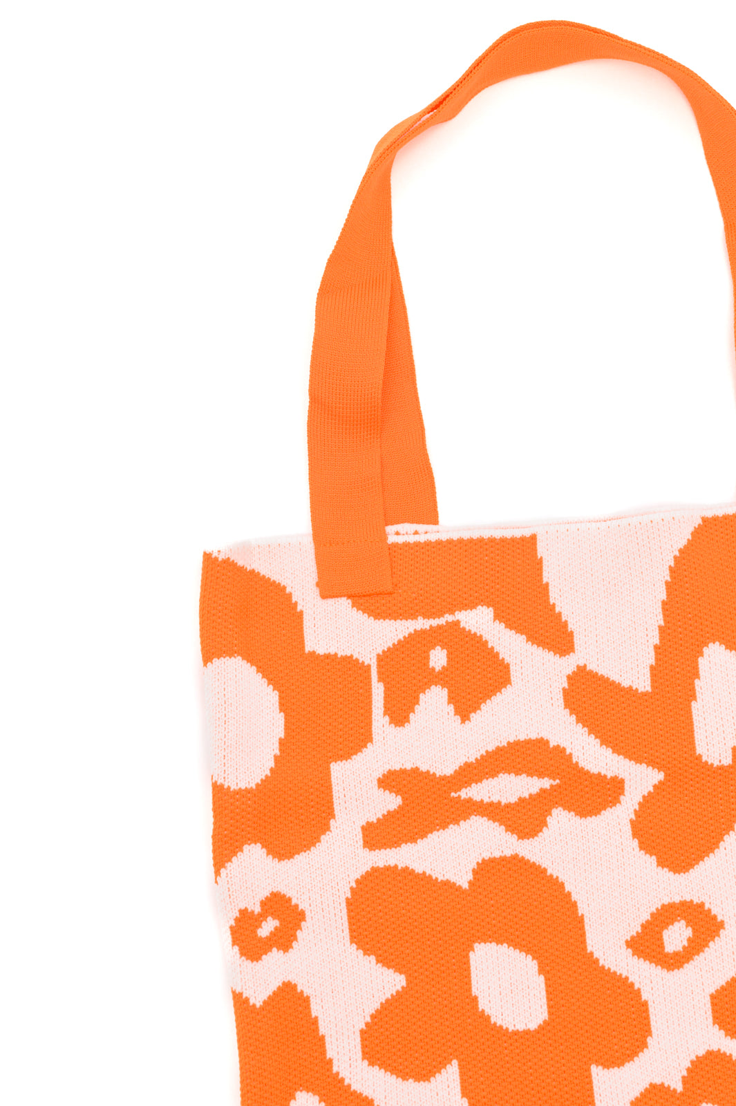 Lazy Daisy Knit Bag in Orange Ave Shops