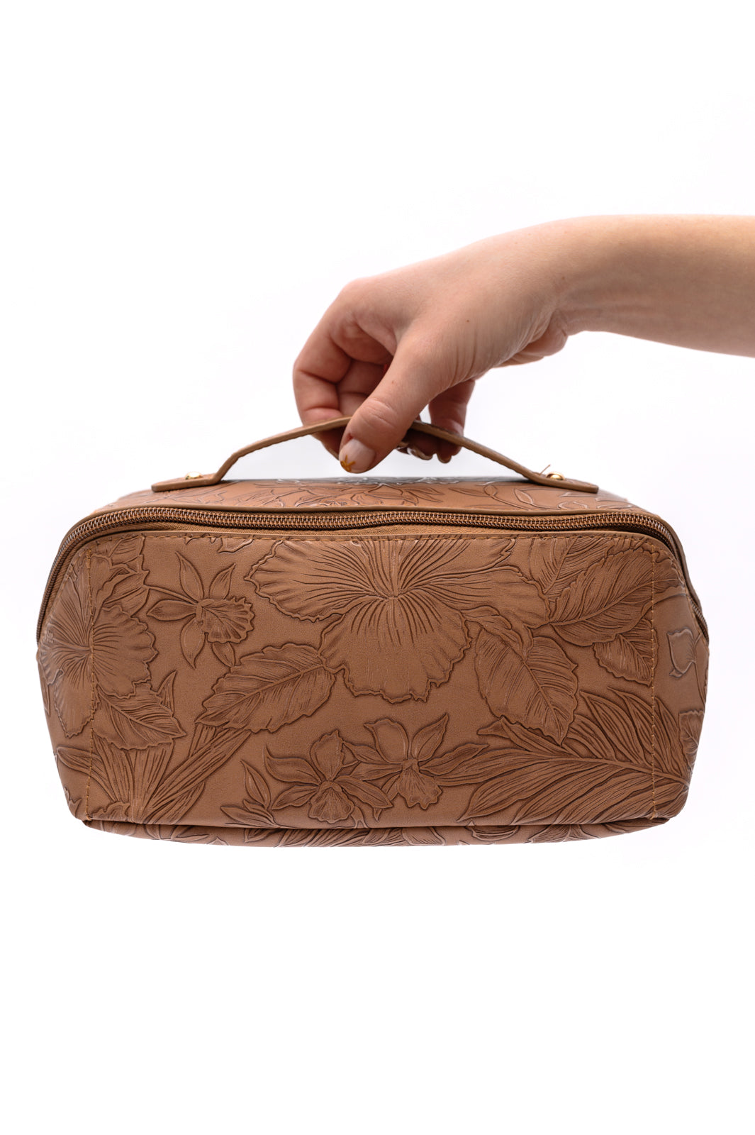 Life In Luxury Large Capacity Cosmetic Bag in Tan Ave Shops
