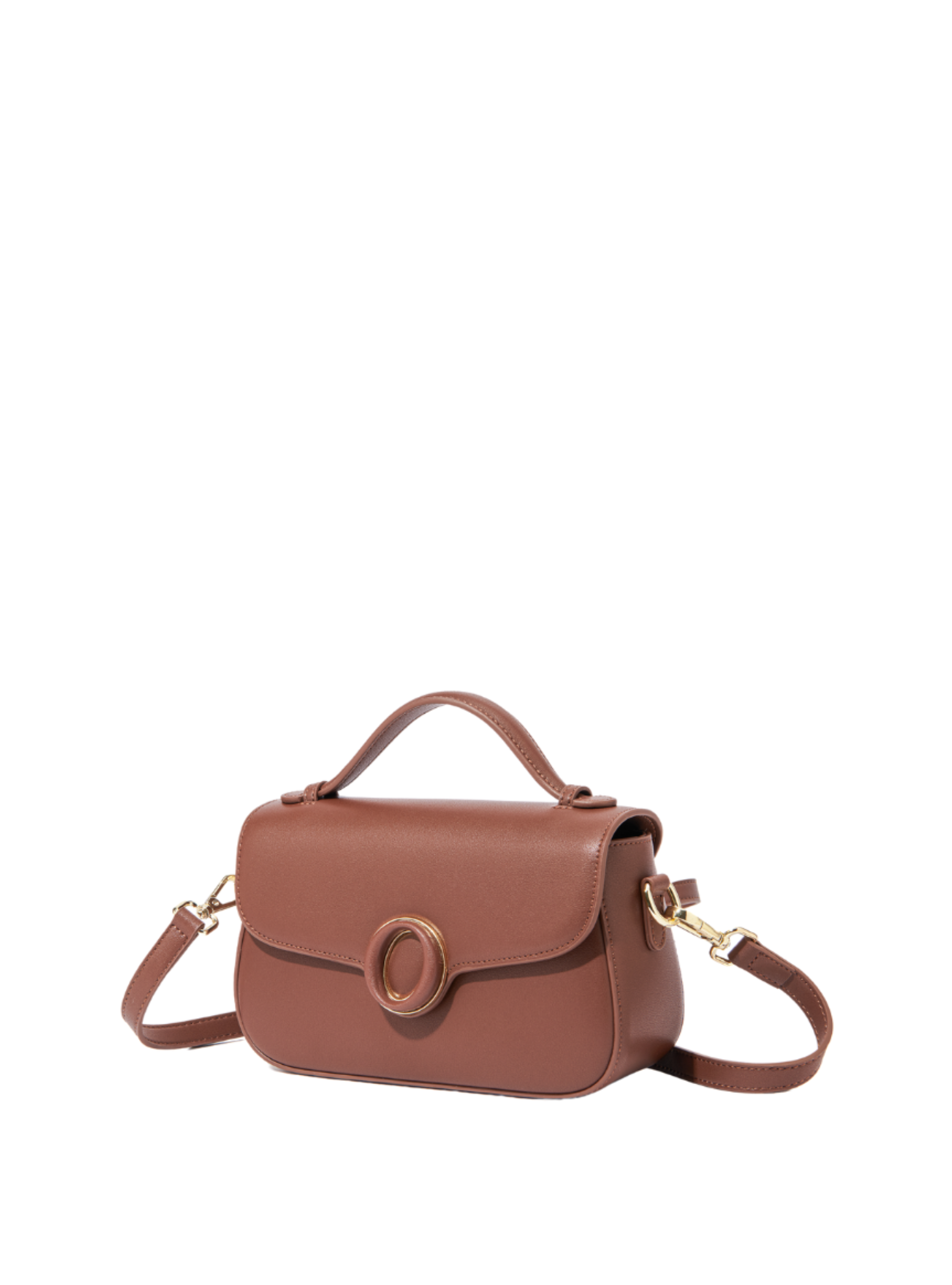 Makoto Leather Bag, Brown Bob Oré