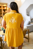 Marigold Embroidered Dress Ave Shops