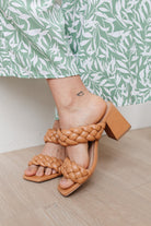 Maya Braided Heels in Tan Ave Shops