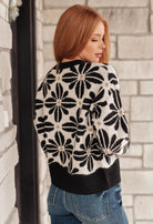 Mid Mod Floral Sweater Ave Shops