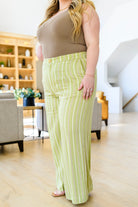 Never Underrated Striped Wide Leg Trousers Ave Shops