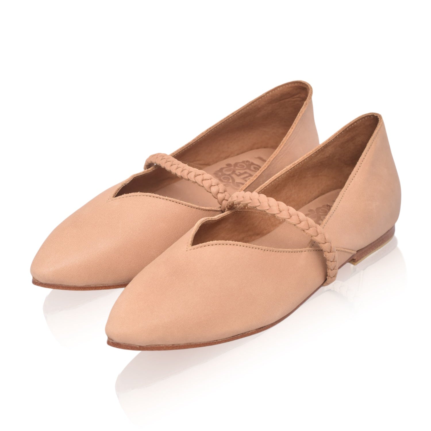 New Love Leather Ballet Flats (Sz.  6 - 9) ELF