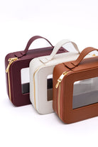 PU Leather Travel Cosmetic Case in Wine Ave Shops