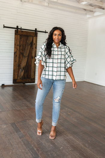 Perfect Picnic Plaid Top Ave Shops