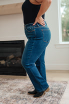 Judy Blue Pippa High Rise Button Fly Dad Jeans Ave Shops