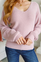 Plush Feelings V-Neck Sweater Ave Shops