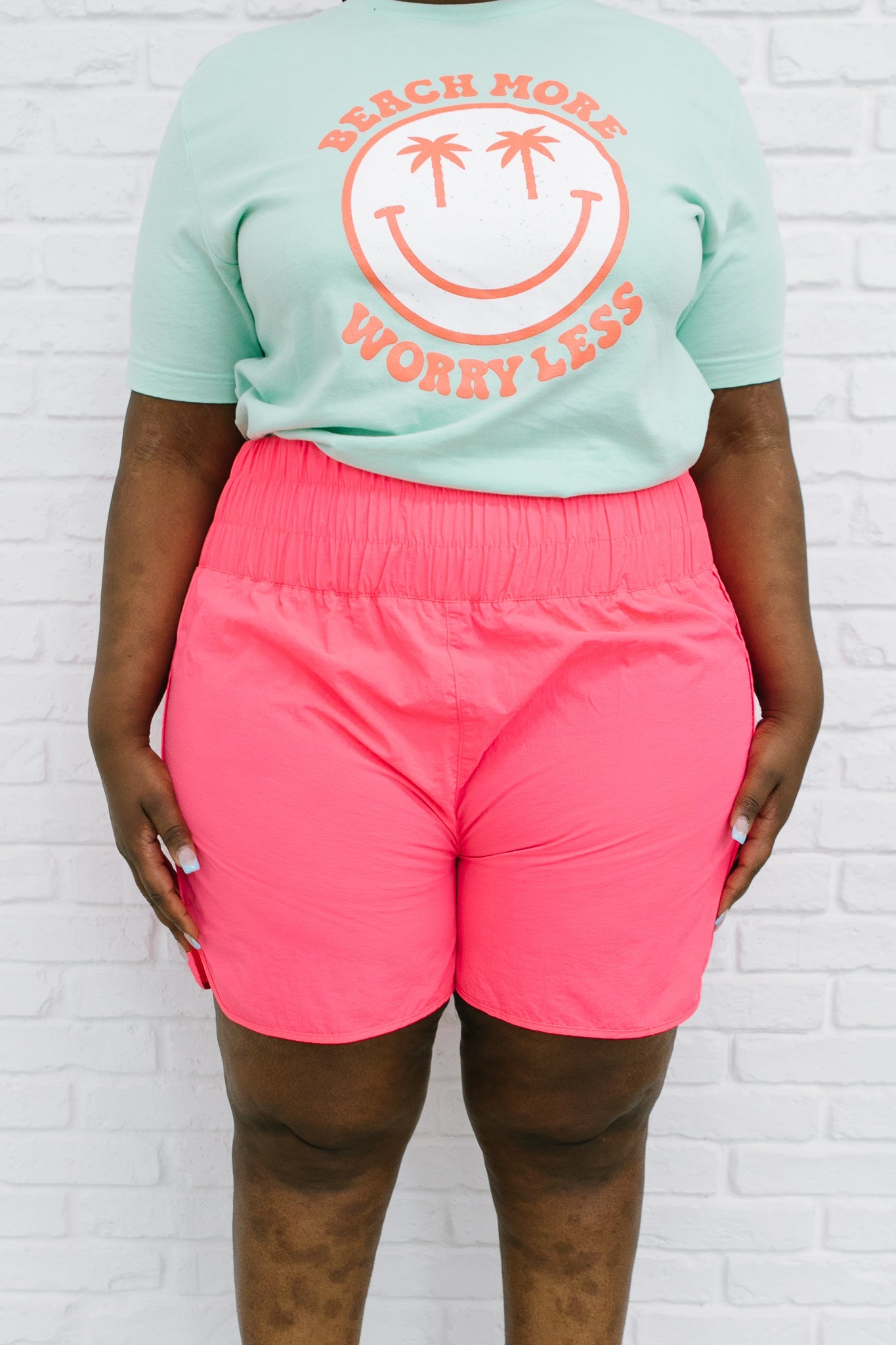 Potential Energy Shorts in Pink Ave Shops