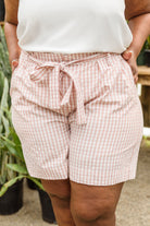 Prim & Pretty Gingham Tie Shorts Ave Shops