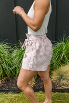 Prim & Pretty Gingham Tie Shorts Ave Shops