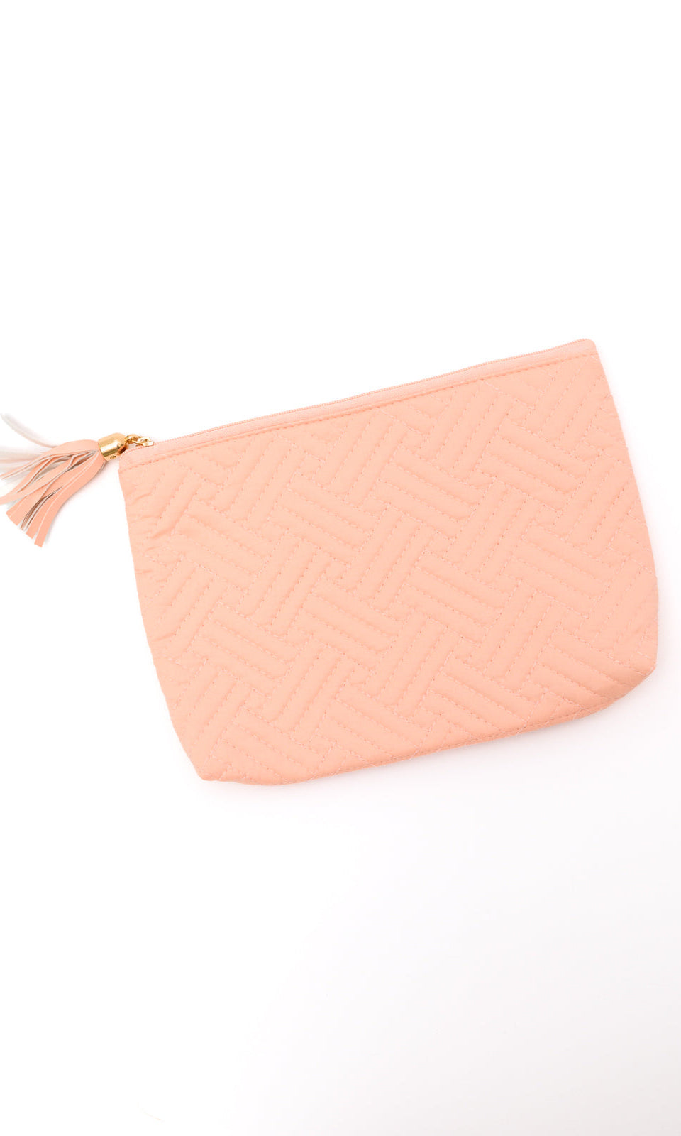 Quilted Travel Zip Pouch in Pink Ave Shops