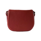 RB1002V | Borsa a Tracolla  in Vera Pelle Made in Italy con Tracolla removibile in pelle e attacchi con fibbie in metallo Oro Lucido - Colore Rosso - Dimensioni: cm 26 x 20 x 10 Kailimood.store