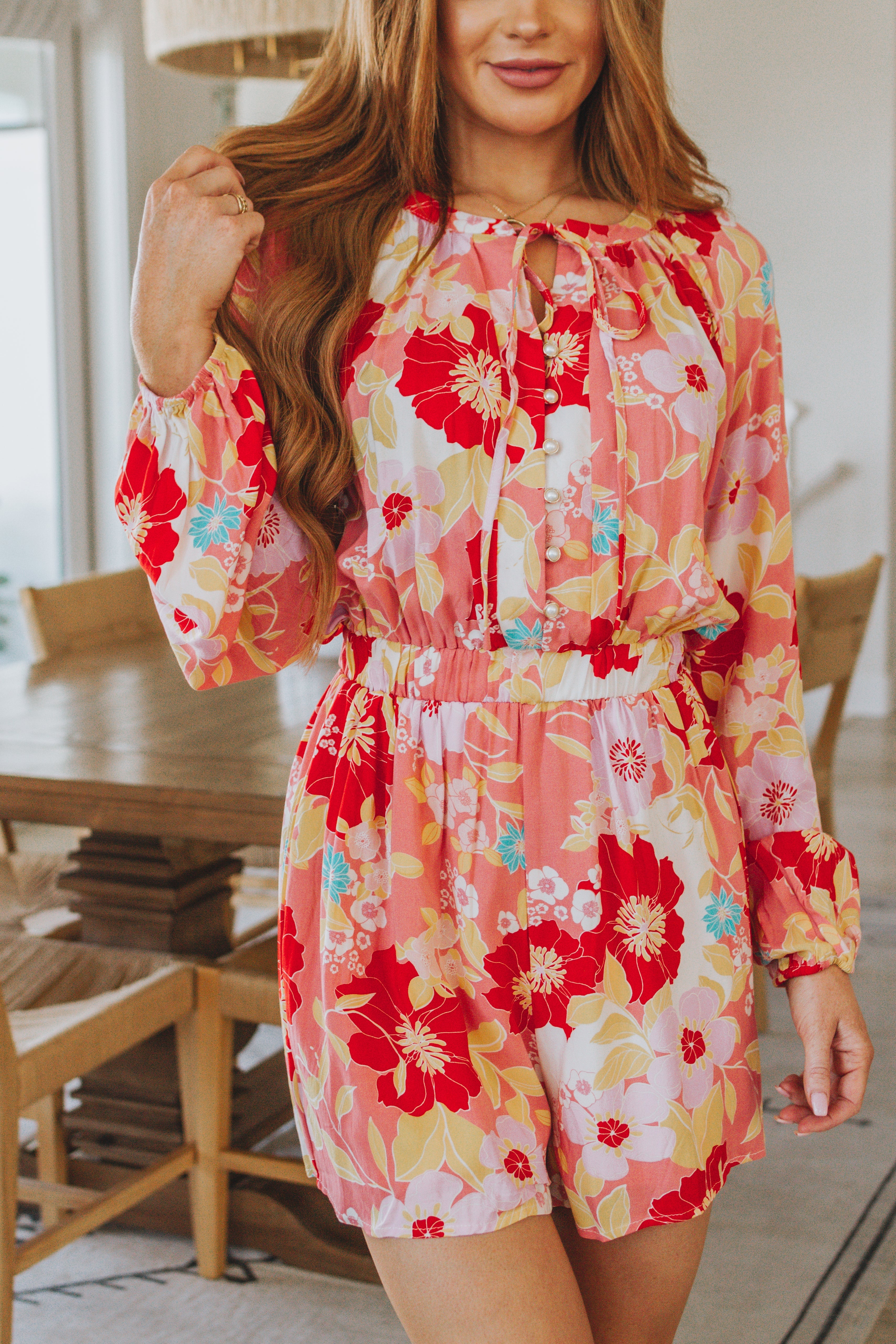 Rare Beauty Floral Romper Ave Shops