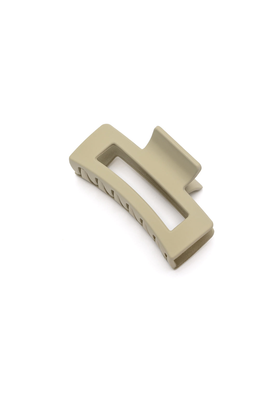 Rectangle Claw Clip in Matte Ivory Ave Shops