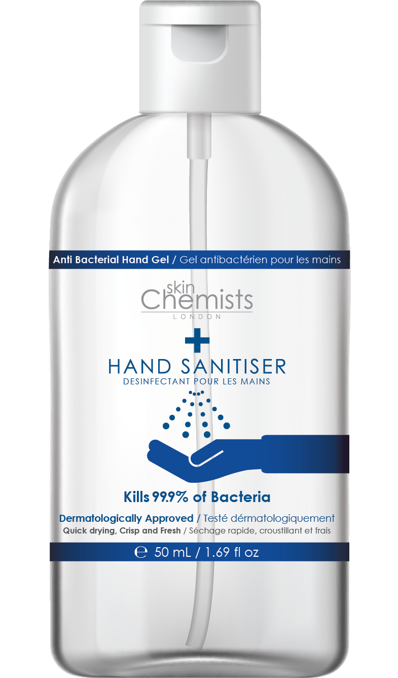 skinChemists London Hand Sanitiser 250ml High Strength, MADE IN UK Grace Beauty