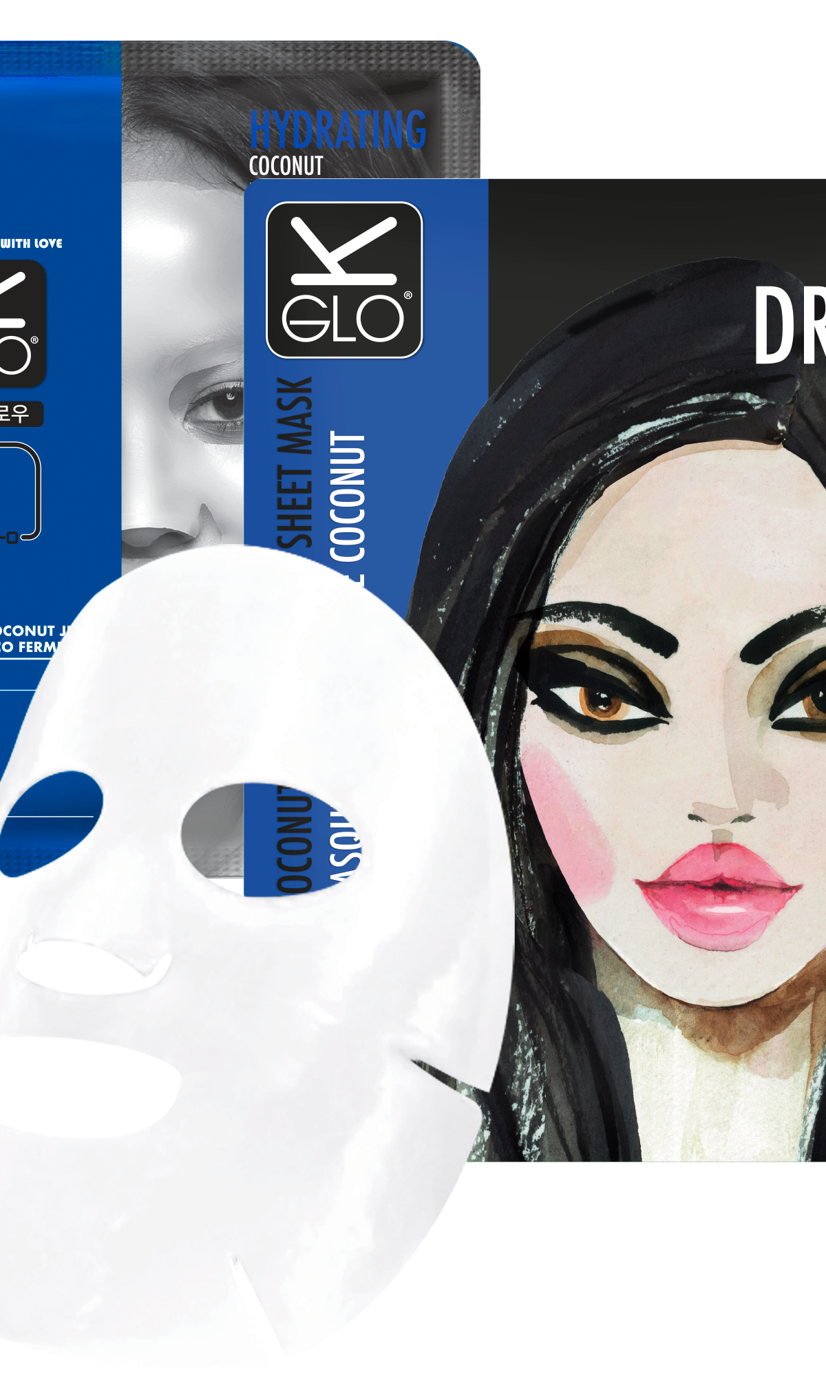 K-GLO® Anti-Dryness Coconut Bio-Cellulose Sheet Mask Grace Beauty