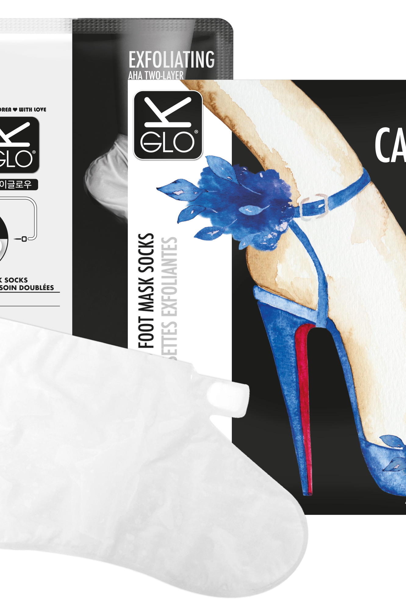 K-GLO® Anti-Callus Peeling Foot Mask Socks Grace Beauty