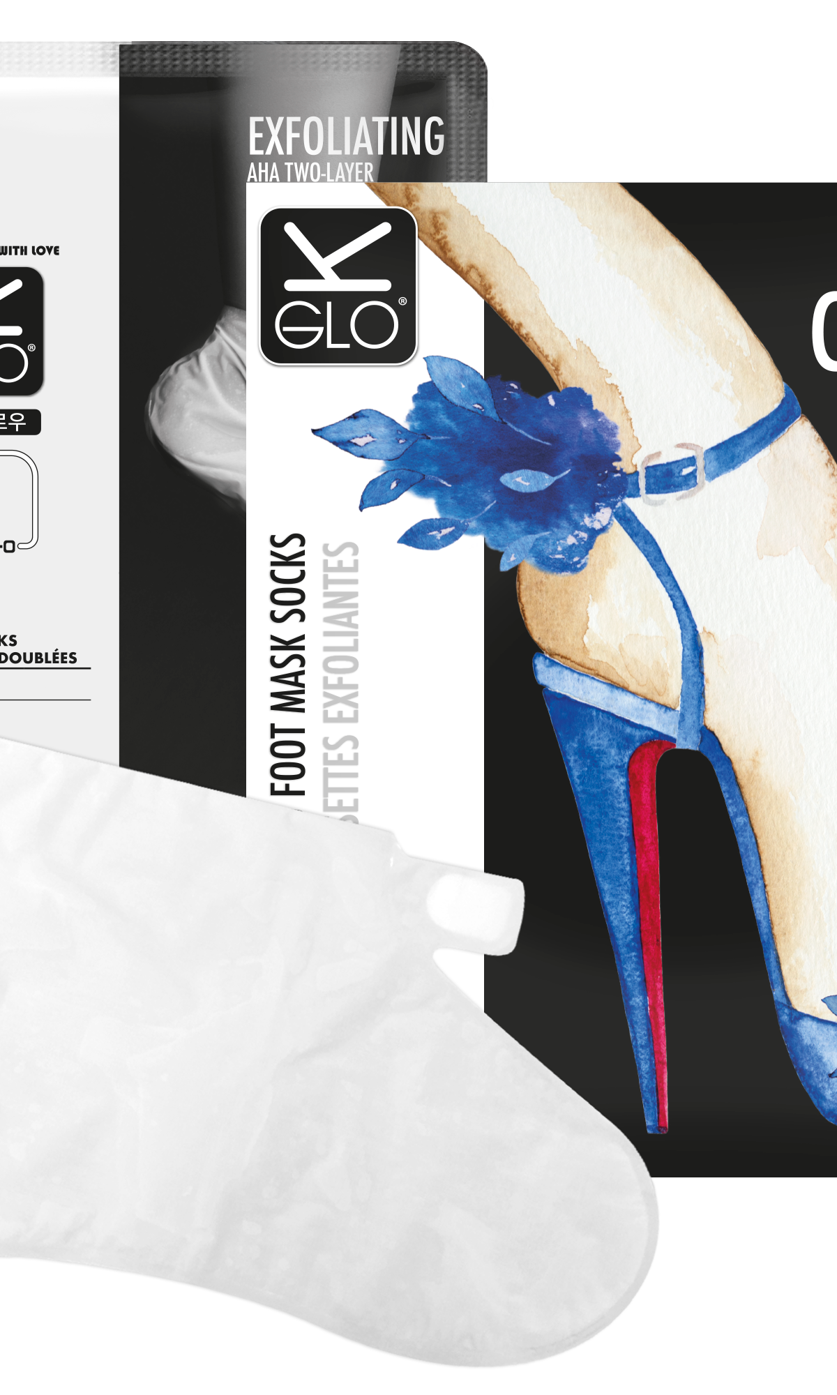K-GLO® Anti-Callus Peeling Foot Mask Socks Grace Beauty