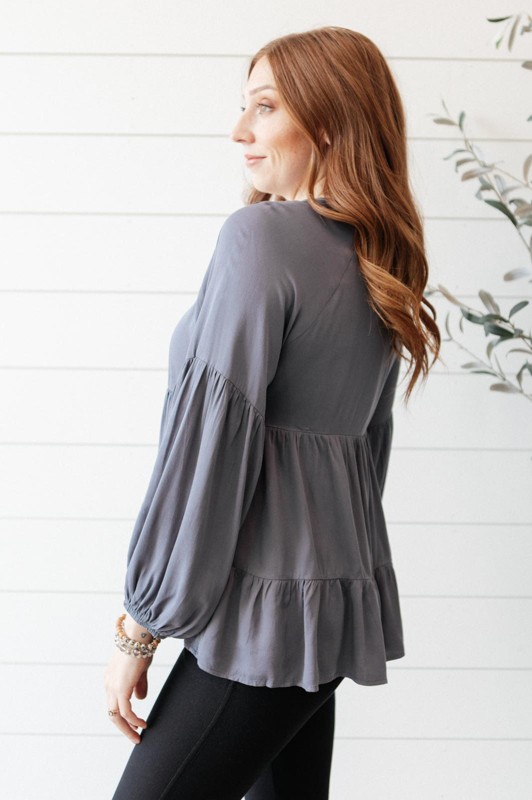 Sassy Swing Top in Charcoal Ave Shops