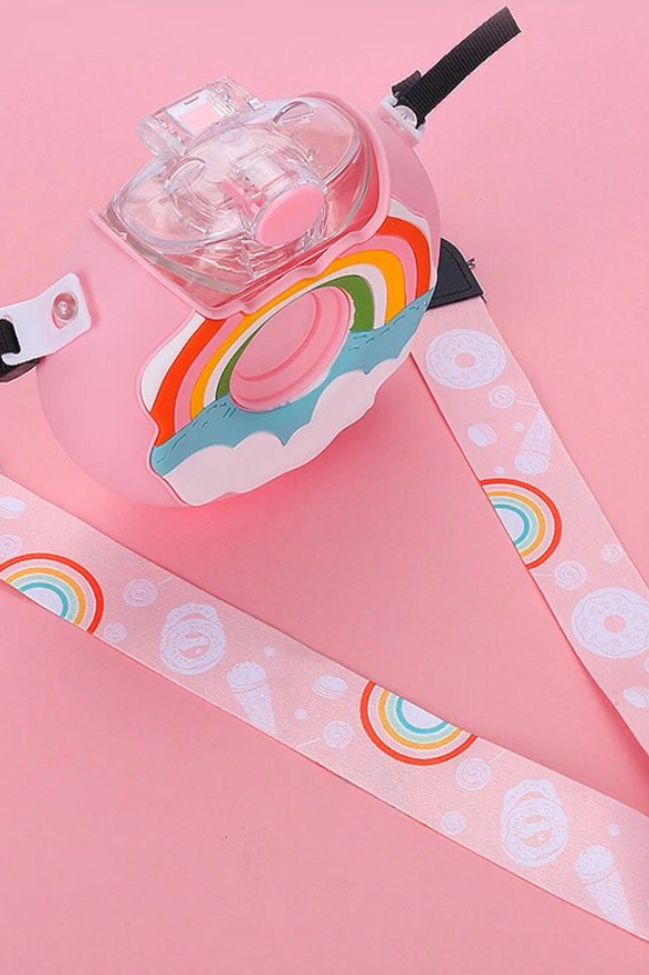 PREORDER: Portable Rainbow Donut Water Bottle Ave Shops