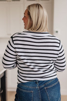 Self Improvement V-Neck Striped Sweater Ave Shops