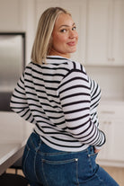 Self Improvement V-Neck Striped Sweater Ave Shops