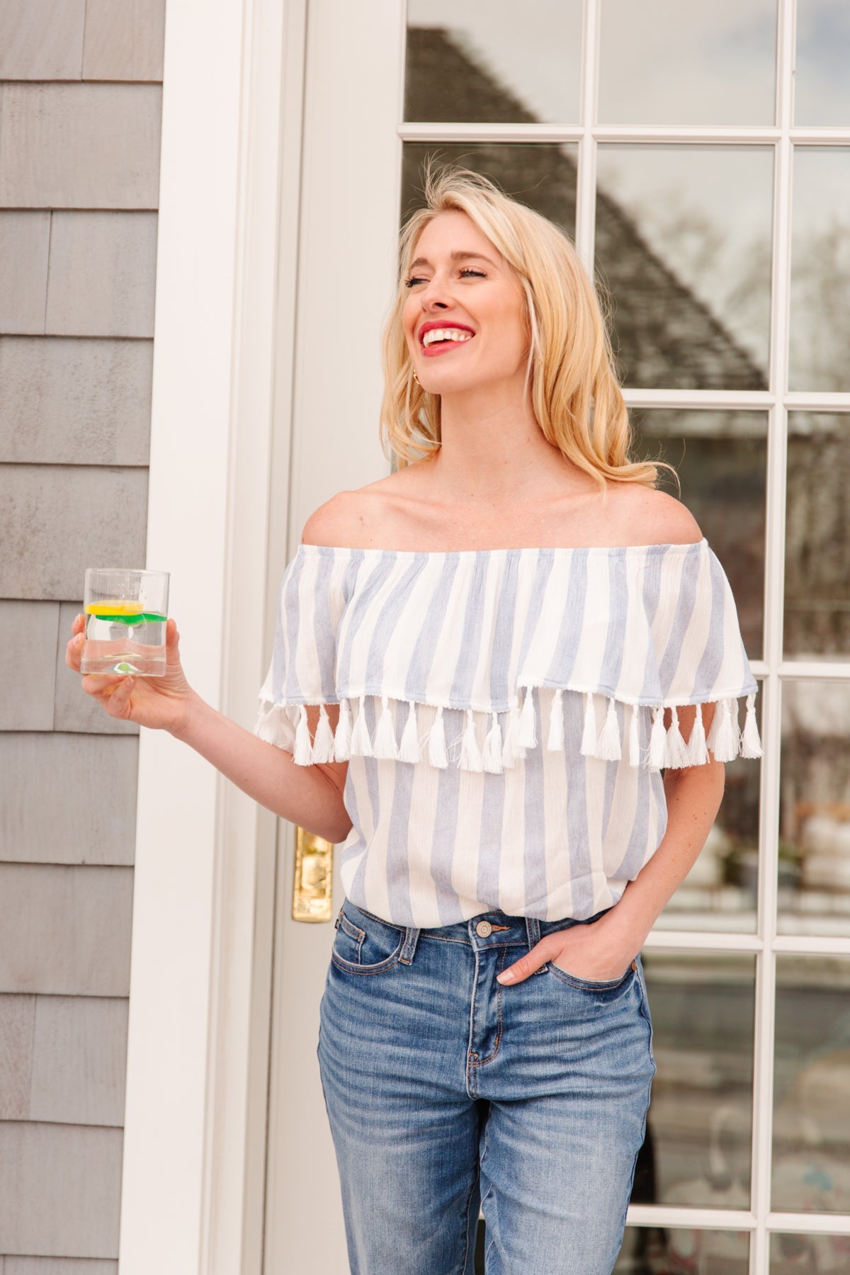 Set Yourself Free Striped Top Ave Shops