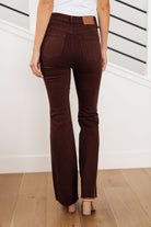 Sienna High Rise Control Top Flare Jeans in Espresso Ave Shops