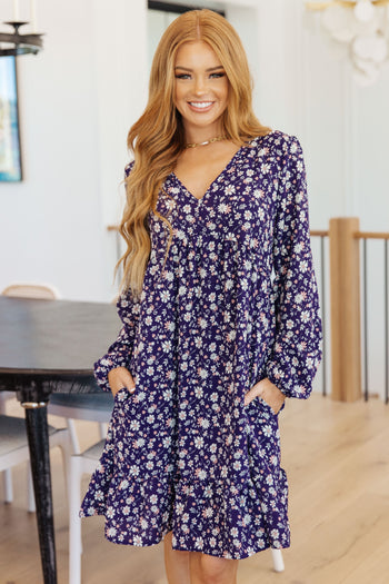 Since You’ve Been Gone Floral V-Neck Dress Ave Shops