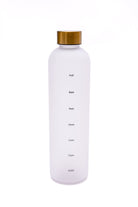 Sippin' Pretty 32 oz Translucent Water Bottle in White & Gold Ave Shops