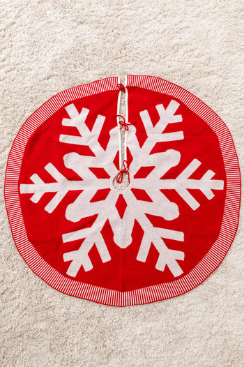 Snowflake Knit Tree Skirt Ave Shops