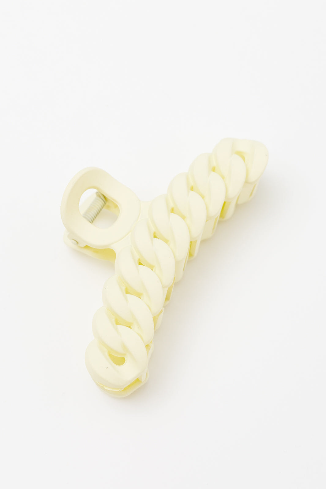 Spiral Claw Clip in Light Yellow Ave Shops