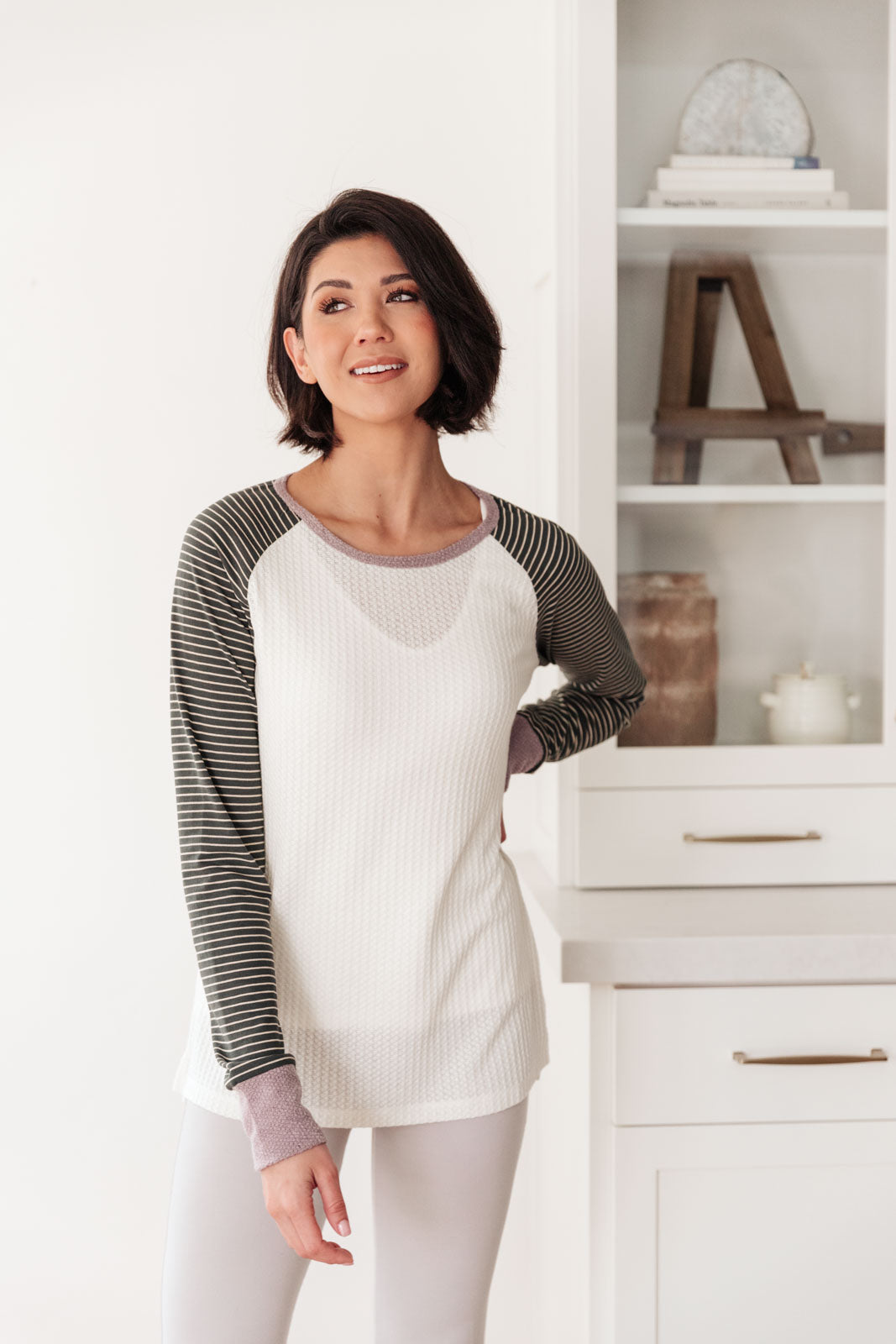 Suave Stripes Raglan Top Ave Shops