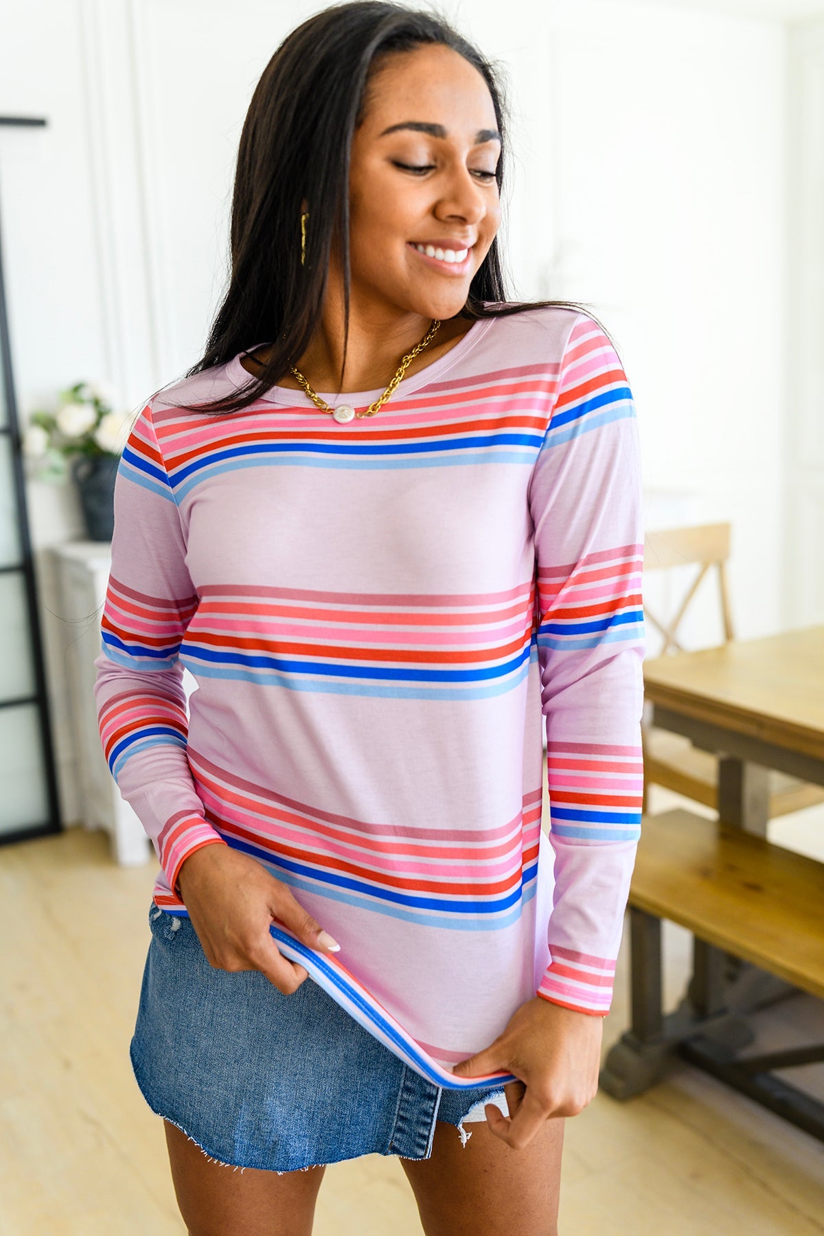 Sweet Like Candy Striped Long Sleeve Ave Shops