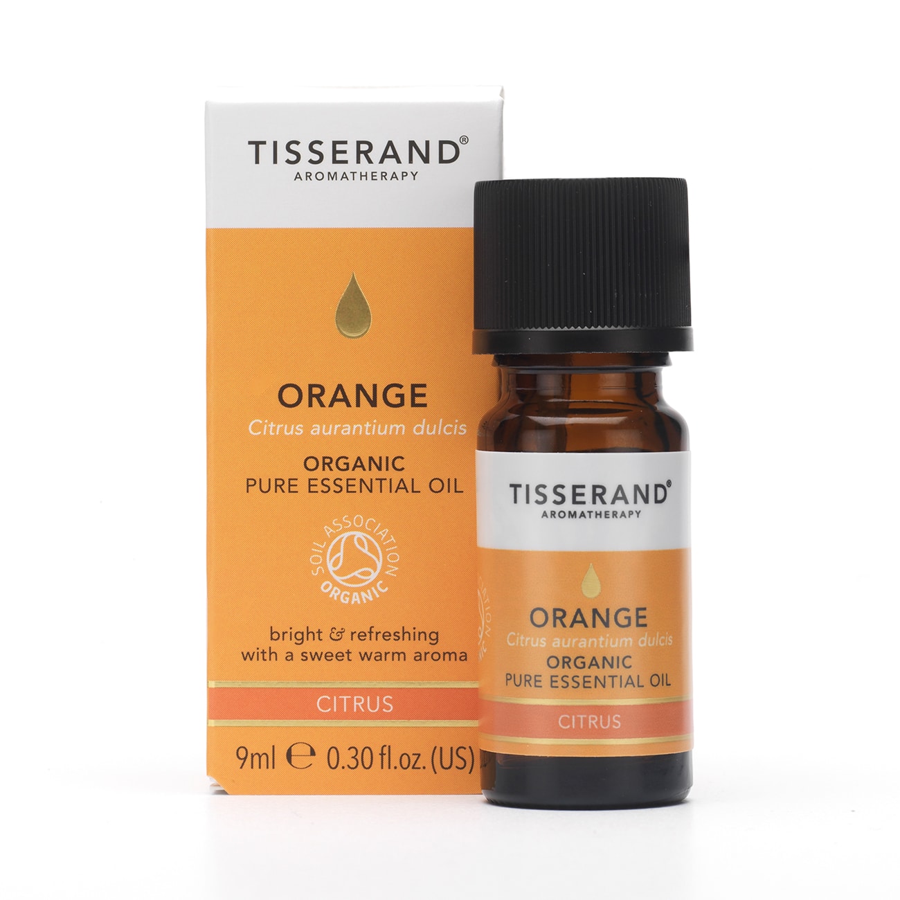 Tisserand Aromatherapy Orange Organic Pure Essential Oil 9ml Grace Beauty