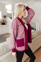 Two Hearts Jacket In Plum Ave Shops