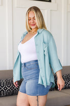 Unwavering Confidence Blouse in Light Blue Ave Shops