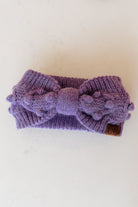 Pom Knit Head Wrap In Periwinkle Ave Shops