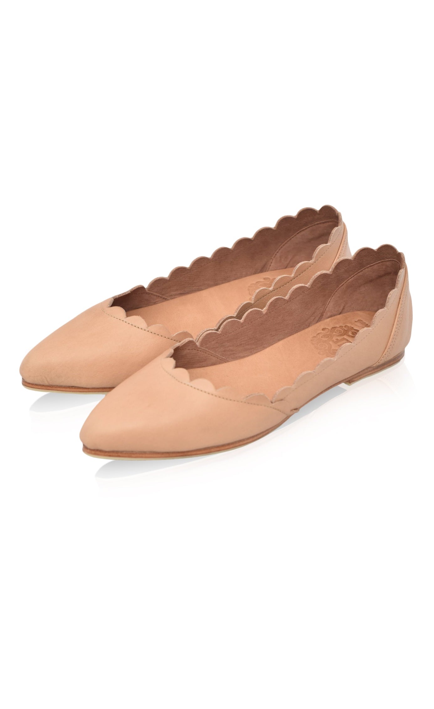 Valentina Leather Ballet Flats (Sz. 5, 6, 6.5, 7.5, 8 & 9) ELF