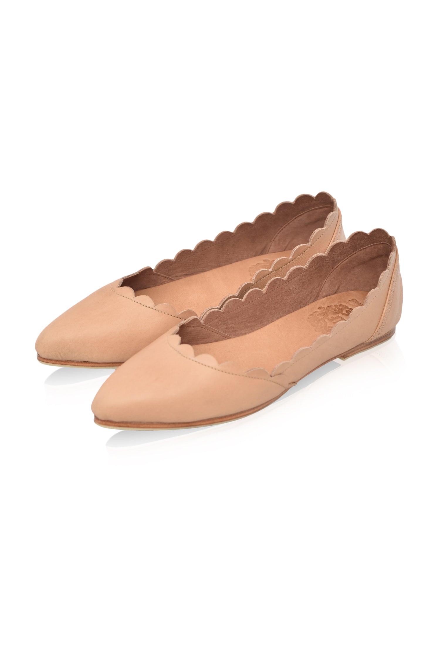 Valentina Leather Ballet Flats (Sz. 5, 6, 6.5, 7.5, 8 & 9) ELF