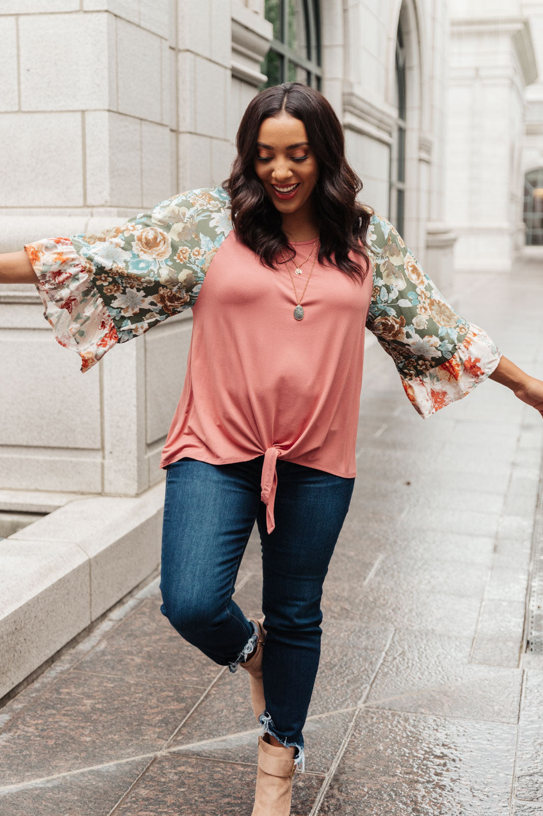 Wear Your Floral On Your Sleeves Top Ave Shops