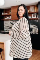 Weekend Adventure Striped Longline Cardigan Ave Shops