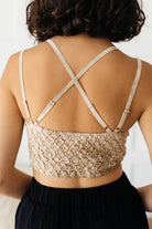 Live In Lace Bralette in Taupe Ave Shops