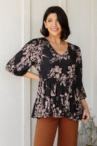 Your Choice V-Neck Floral Top Ave Shops